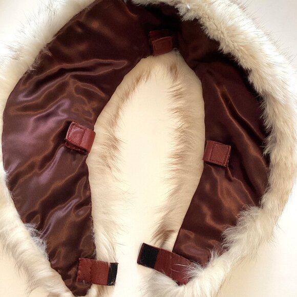 Vintage Pillar Box Real Fur Hat and Collar - Picture 6 of 7